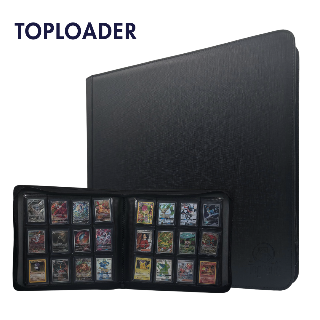 Pokmon TCG - TcgReus Toploader Binder zwart 12-pocket map | TcgReus Pokmon TCG - TcgReus Toploader Binder zwart 12-pocket map | TcgReus