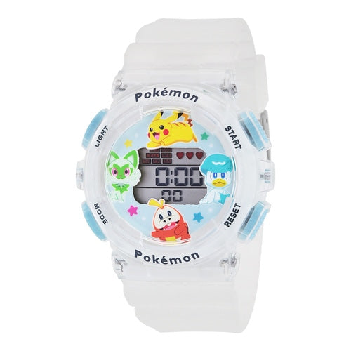 Digitaal wit Pokémon horloge