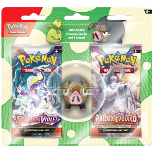 Pokémon TCG - Back to school eraser 2 Pack Blister