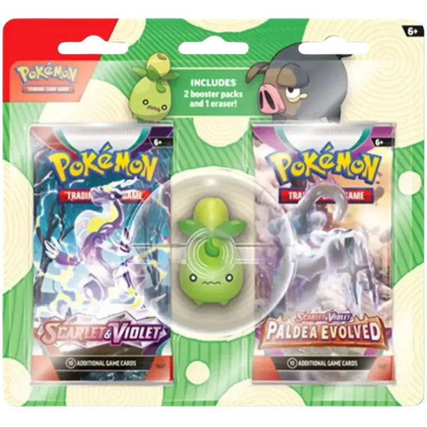 Pokémon TCG - Back to school eraser 2 Pack Blister