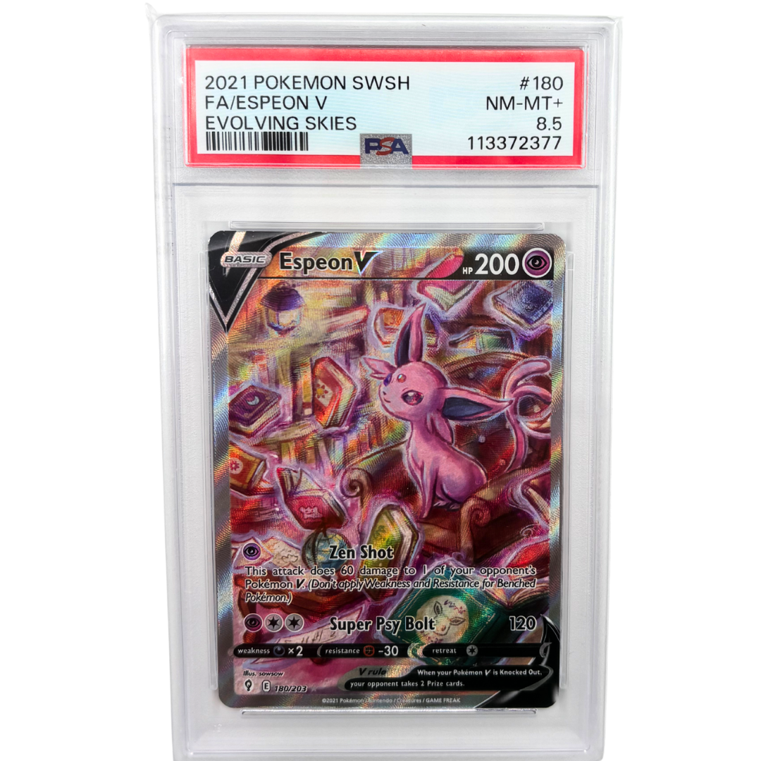 Espeon V #180 Evolving Skies PSA 8.5
