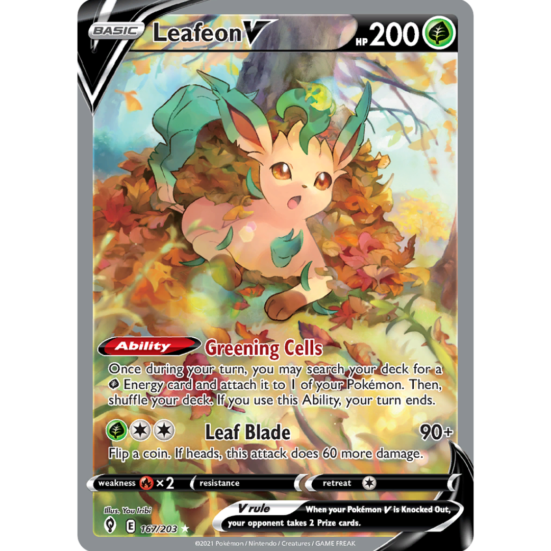 Pokémon TCG - Leafeon V EVS 167