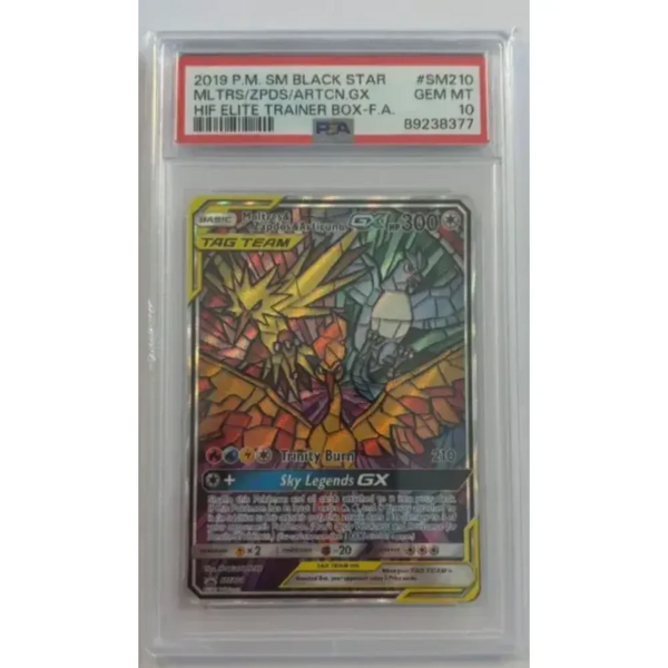 Moltres & Zapdos & Articuno GX Promo PSA 10