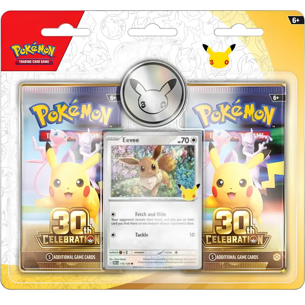 Pokémon TCG - 30th Celebrations 2 Pack Blister Eevee