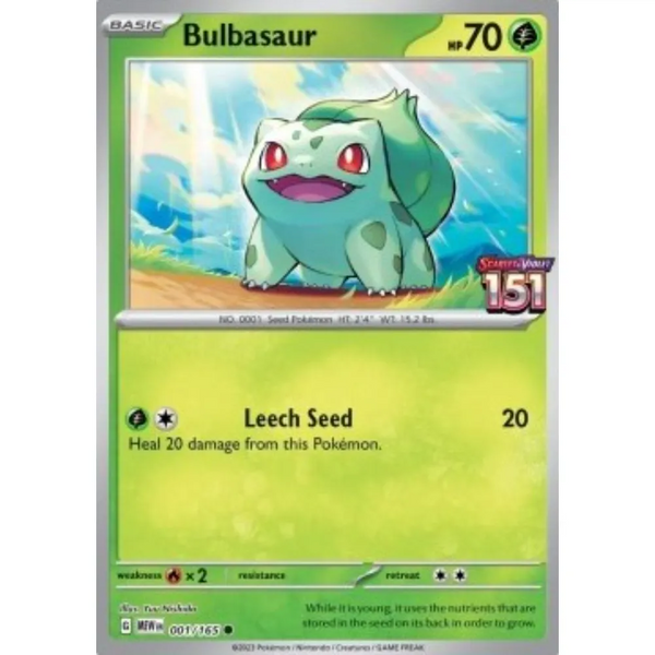 Pokémon TCG - Bulbasaur 001 MEW 151 Sealed Promo