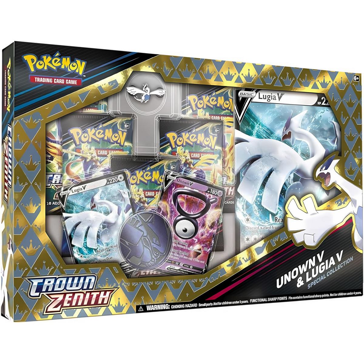 Pokémon-Sammelkartenspiel – Crown Zenith Unown V &amp; Lugia V Special Collection
