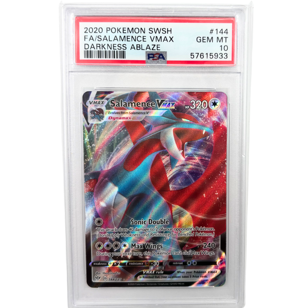 Salamence VMAX #144 Darkness Ablaze PSA 10