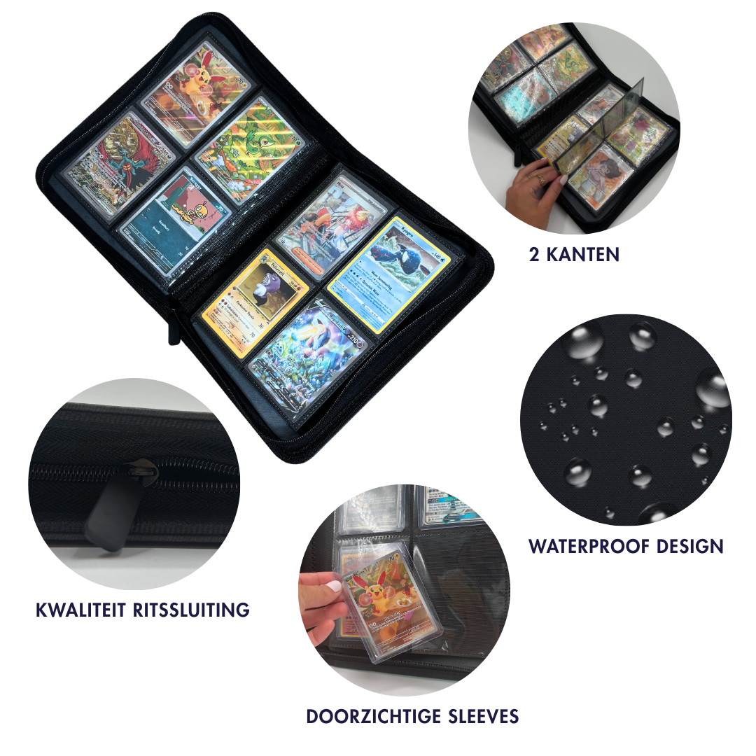 Pokémon TCG – TcgReus Binder schwarze 4-Taschen-Karte