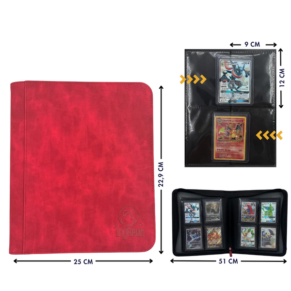 Pokémon TCG - TcgReus Toploader Binder petrol 4-Taschen-Ordner
