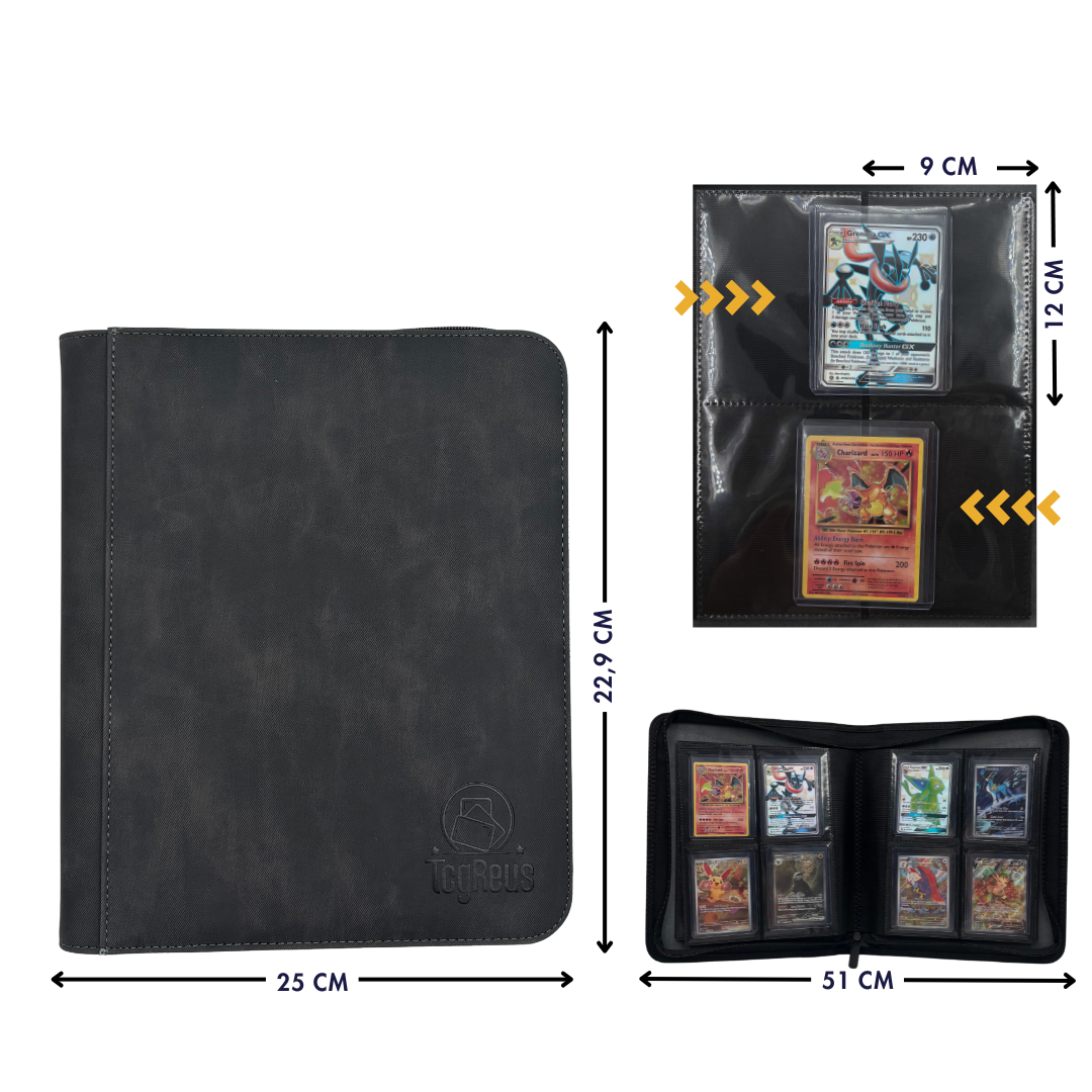 Pokémon TCG - TcgReus Toploader Binder petrol 4-Taschen-Ordner