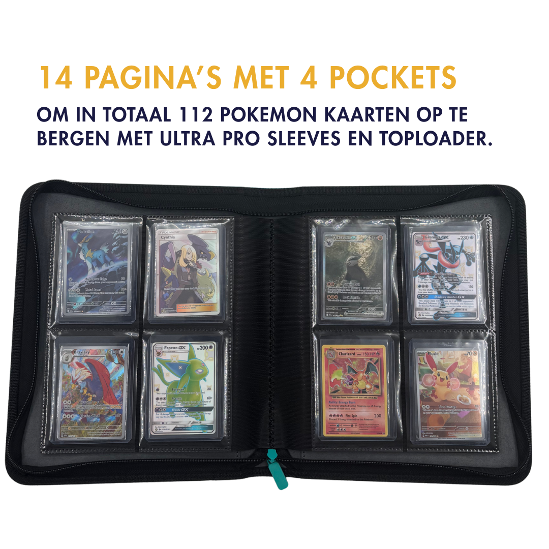 Pokémon TCG - TcgReus Toploader Binder petrol 4-Taschen-Ordner
