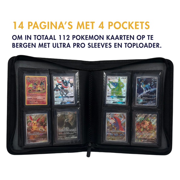 Pokémon TCG - TcgReus Toploader Binder petrol 4-Taschen-Ordner