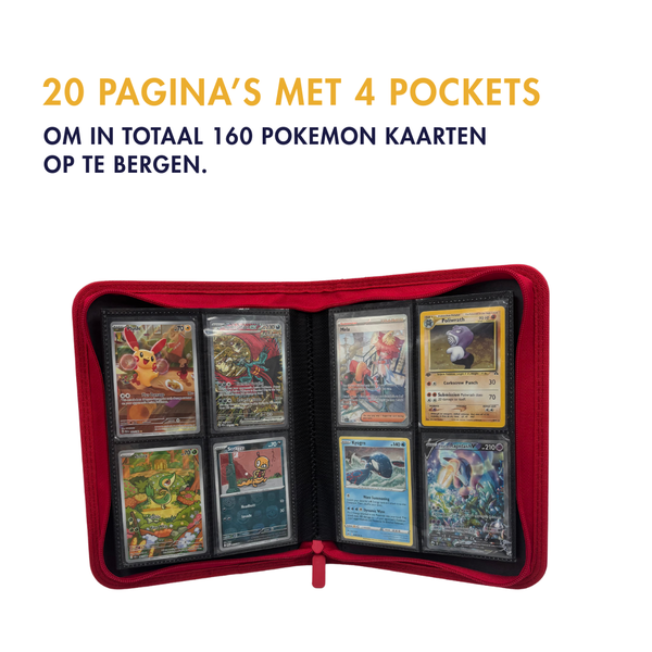 Pokémon TCG – TcgReus Binder schwarze 4-Taschen-Karte