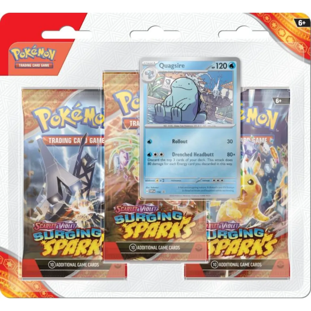 Pokémon TCG - Surging Sparks 3 Pack Blister