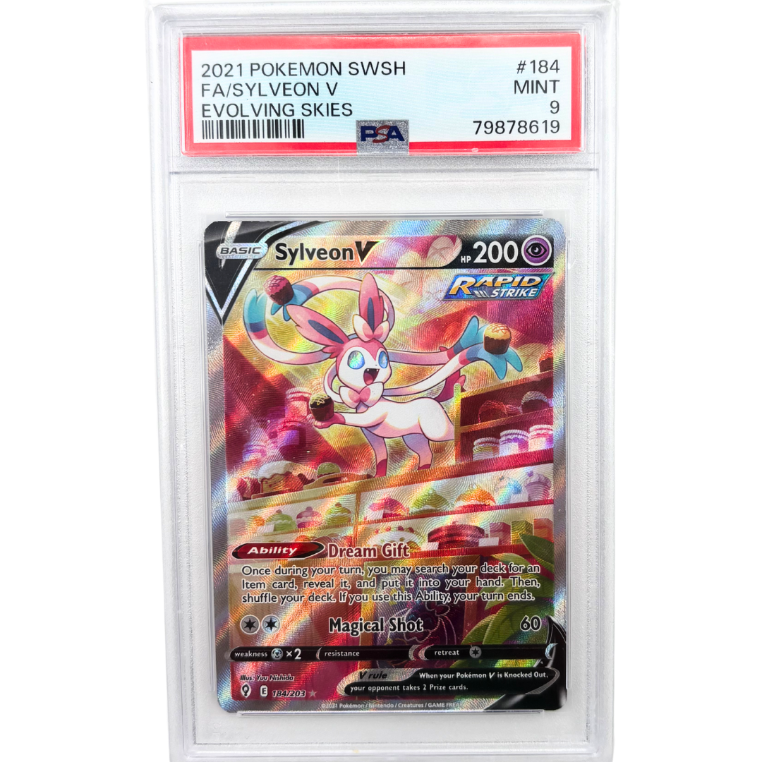 Sylveon V #184 Evolving Skies PSA 9