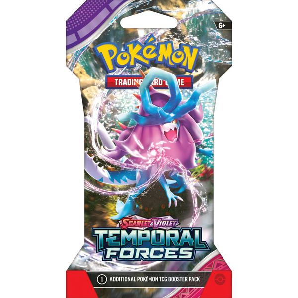 Pokémon TCG – Boosterpack mit Hüllen für Zeitkräfte