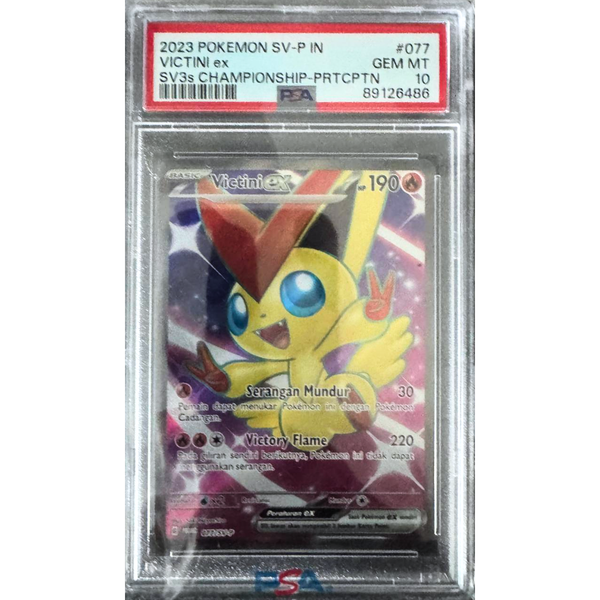 Victini EX #077 Championship Indonesisch PSA 10