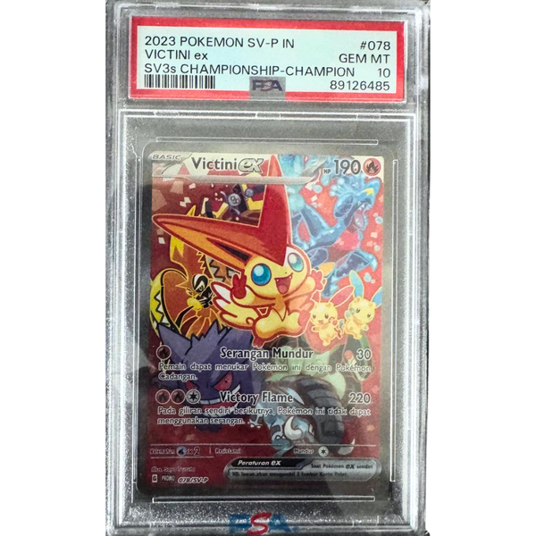Victini EX #078 Championship-Champion Indonesisch PSA 10