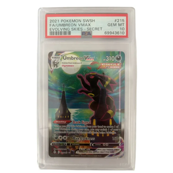 Umbreon VMAX (Moonbreon) Evolving Skies PSA 10