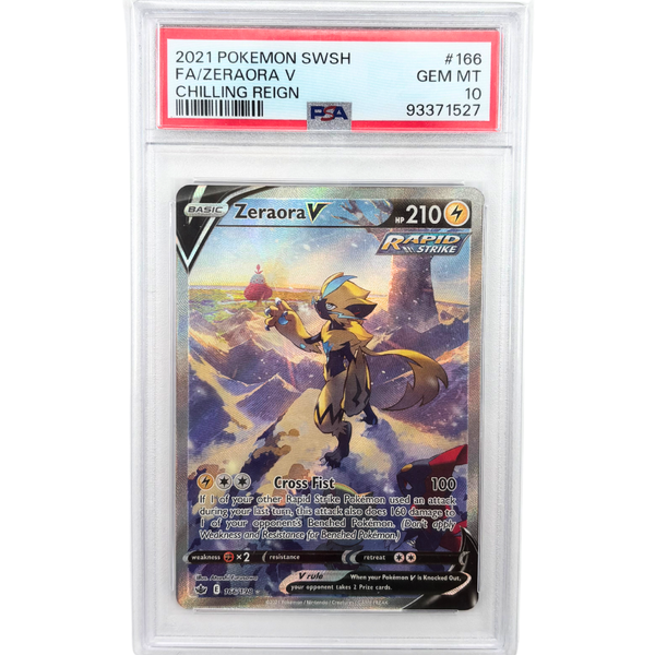 Zeraora V #166 Chilling Reign PSA 10