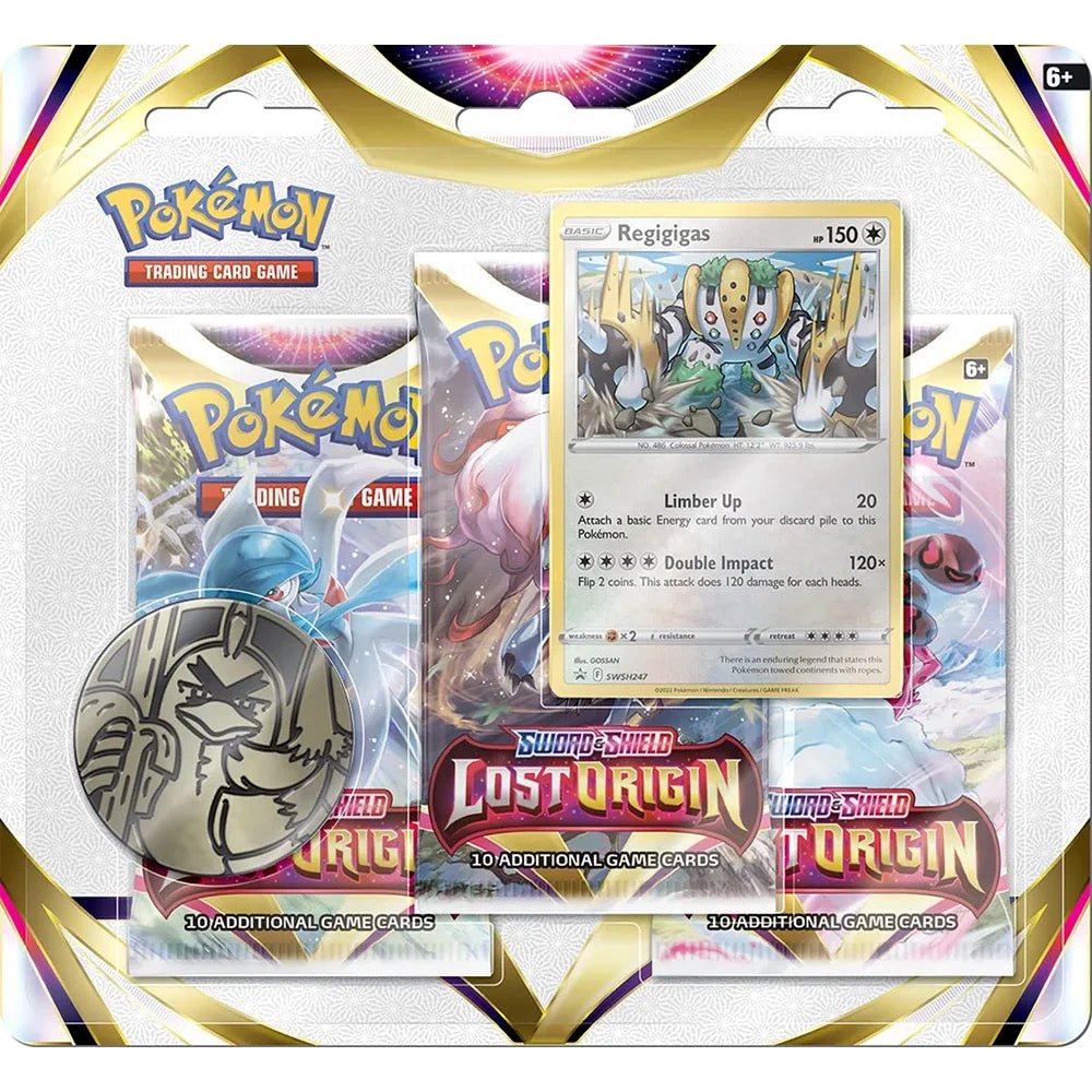 Pokémon TCG - Lost Origin 3 Pack Blister Regigigas