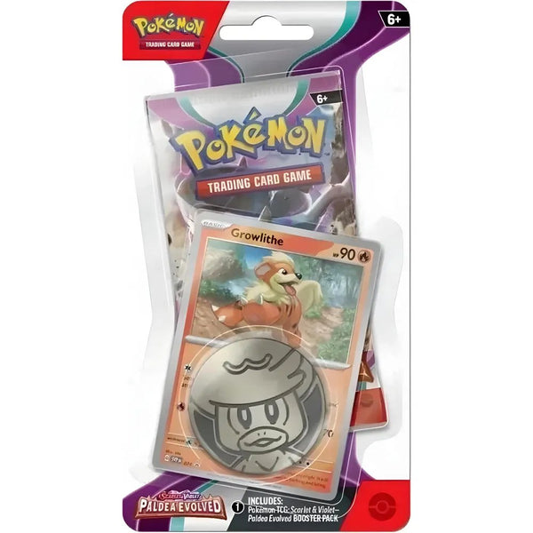 Pokémon TCG - Paldea Evolved Checklane Blister Growlithe - Pokéreus