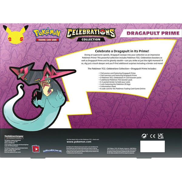 Pokémon TCG - Sword & Shield 25th Celebrations Dragapult Prime Box - Pokéreus