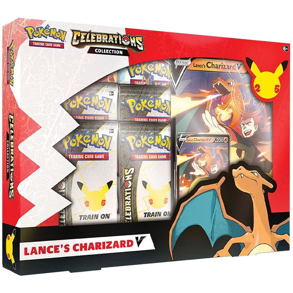 Pokémon TCG - Sword & Shield 25th Celebrations Lance’s Charizard V box - Pokéreus